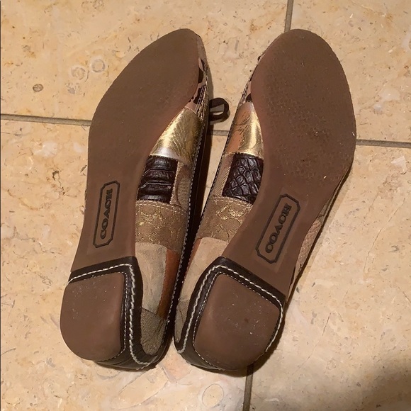 Coach Joan patchwork leather flats 7.5 - Picture 10 of 14